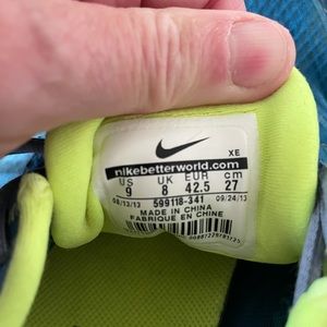Men’s size 9 Nike running shoes. Zoom wild horse. Great shape